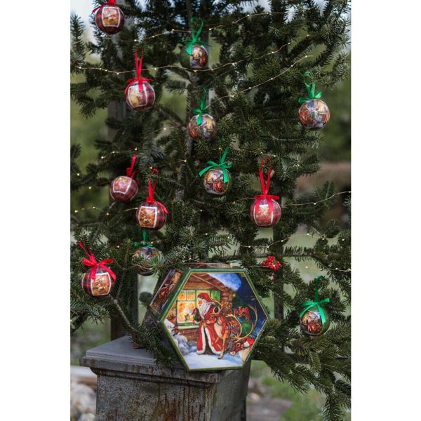 SCATOLA REGALO CON 14 DECORI