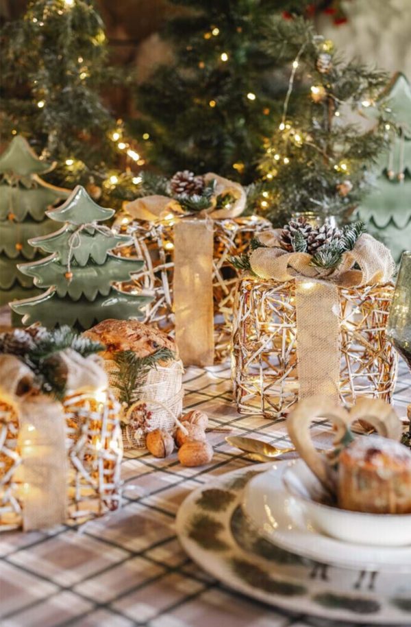 DECORO PACCO REGALO CON LED - immagine 3