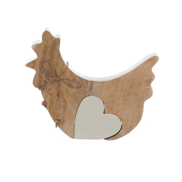 DECORO GALLINA CON CUORE